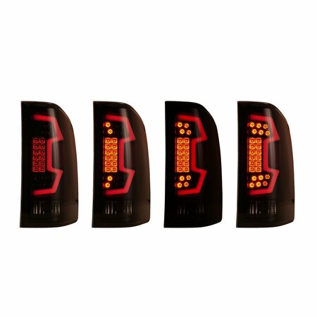 Renegade Led Taillight Sequential Turn Signal Black / Smoke CTRNG0666-BS-SQ